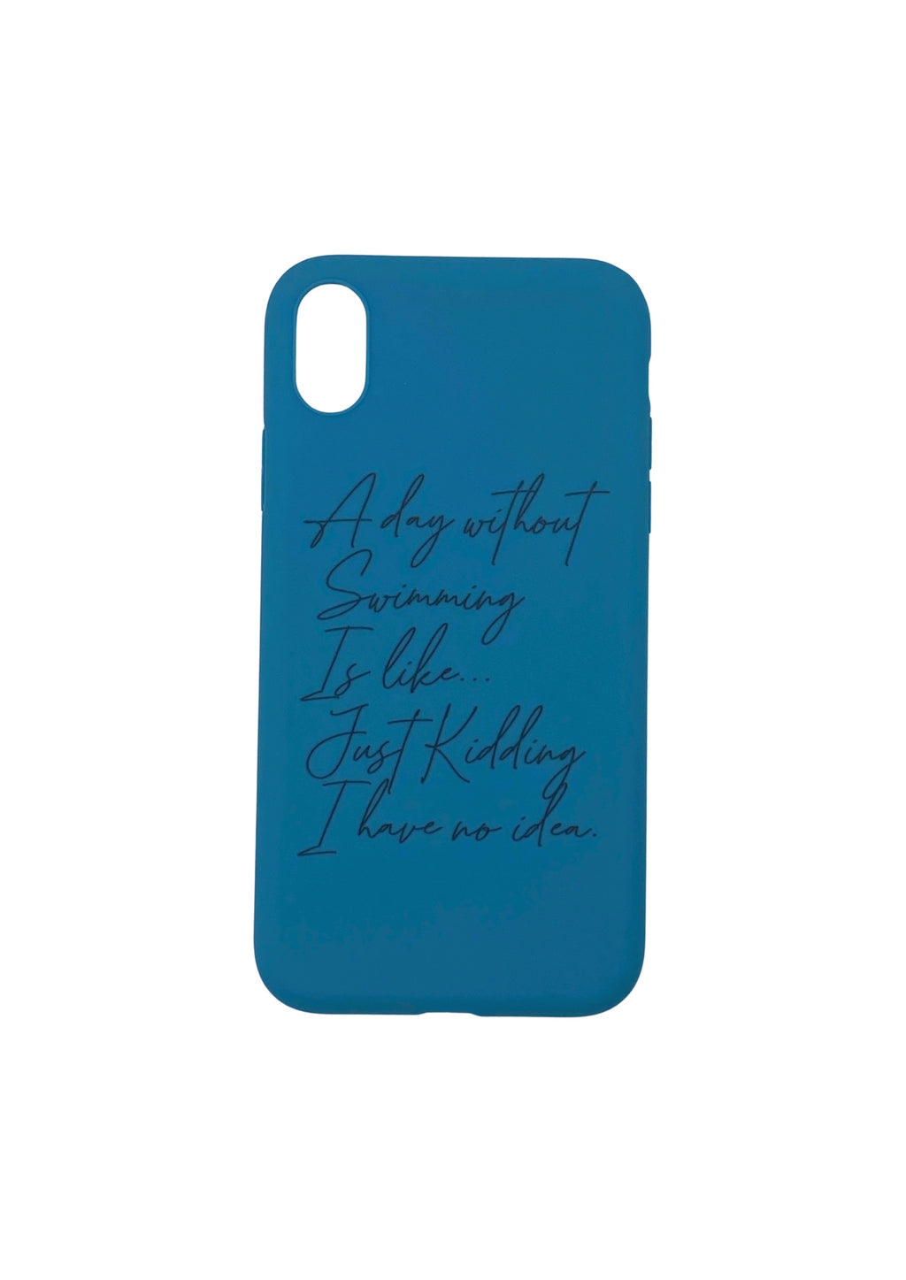 iPhone Cover - "A DAY WITHOUT SWIMMING"