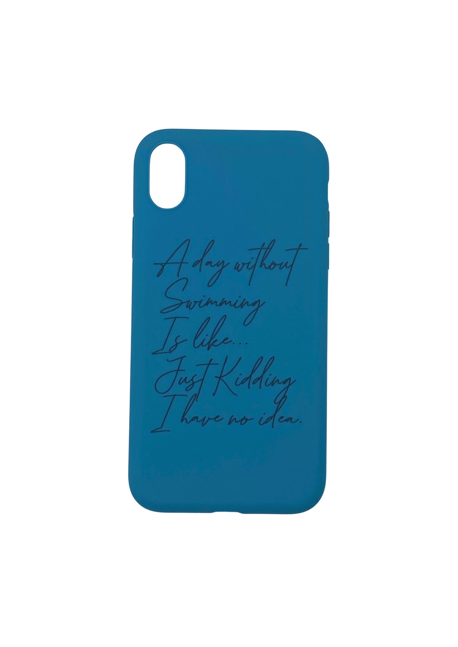 iPhone Cover - "A DAY WITHOUT SWIMMING"