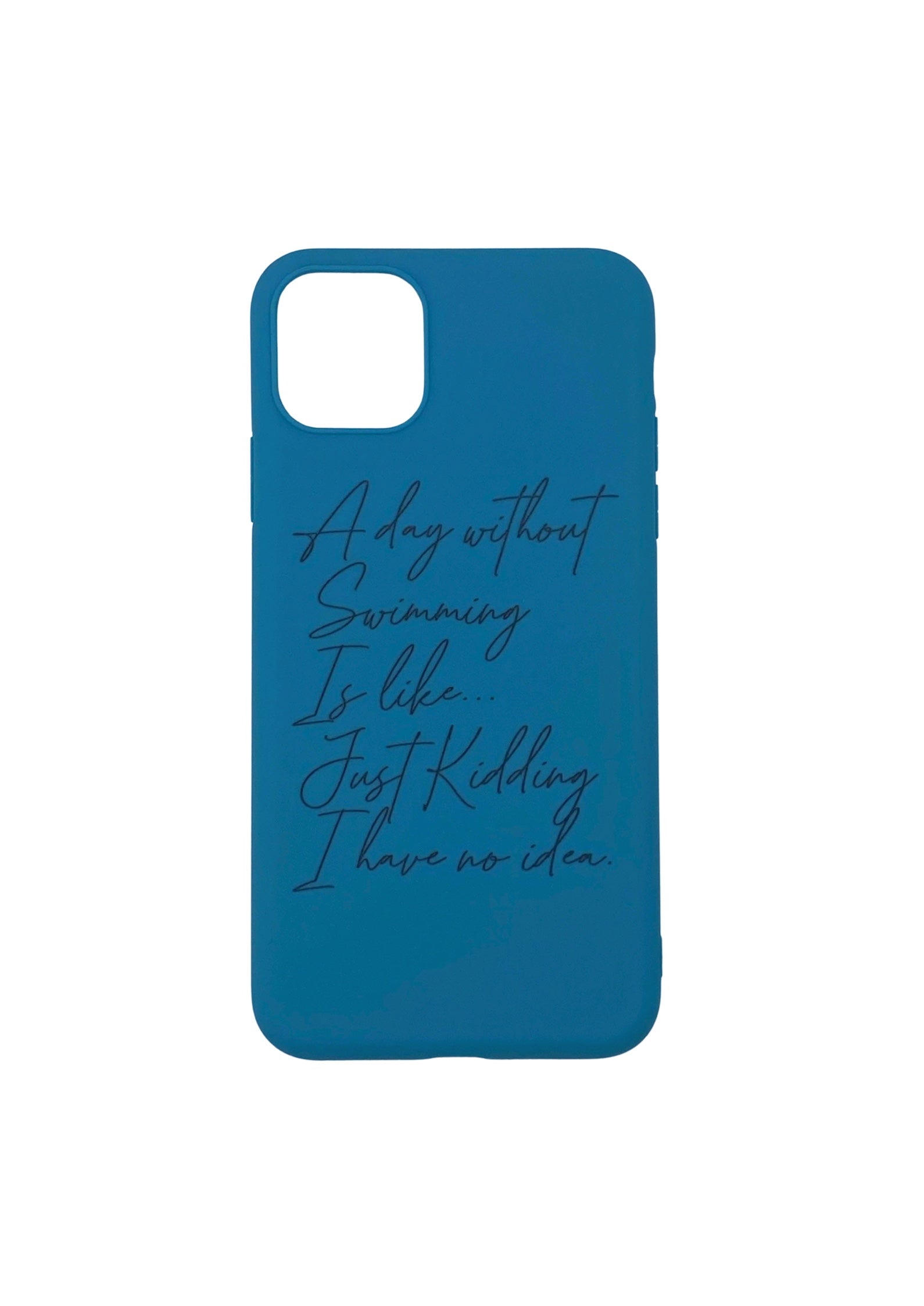 iPhone Cover - "A DAY WITHOUT SWIMMING"