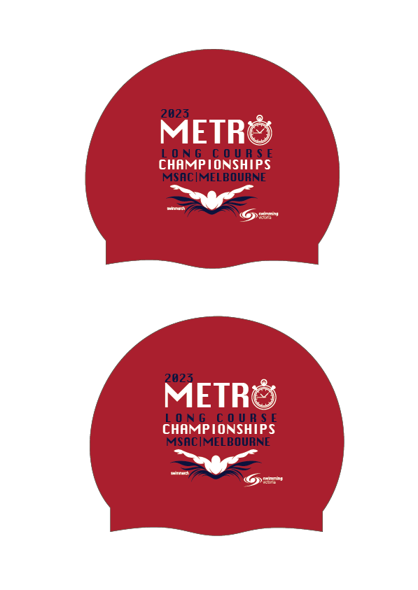 2023 Metro Long Course Championships Silicone Swim Cap
