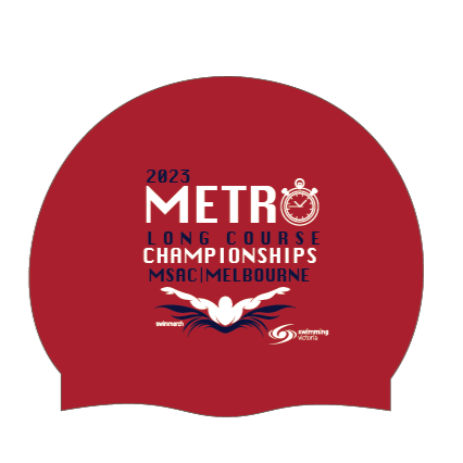 2023 Metro Long Course Championships Silicone Swim Cap