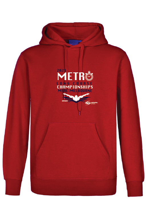 2023 Metro Long Course Championships hoodie - Red