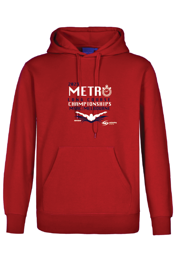 2023 Metro Long Course Championships hoodie - Red